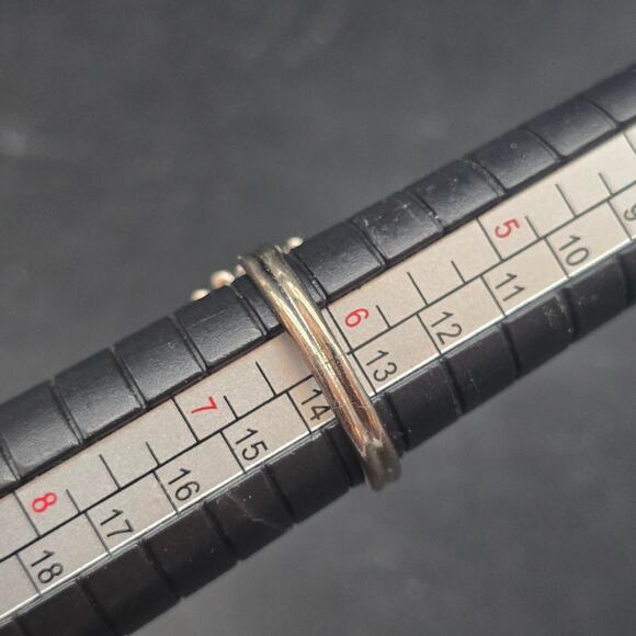 Vintage Black Cabochon Silver Tone Oval Ring Size 6.25 Adjustable - Picture 4 of 10